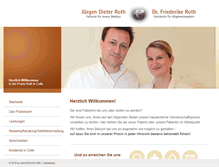 Tablet Screenshot of praxis-roth-celle.de